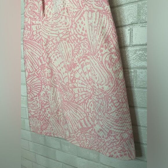 Lilly Pulitzer Kaylee Shift Dress Hubba Bubba Sea Cups Women’s Size 8 Cotton - Picture 4 of 8
